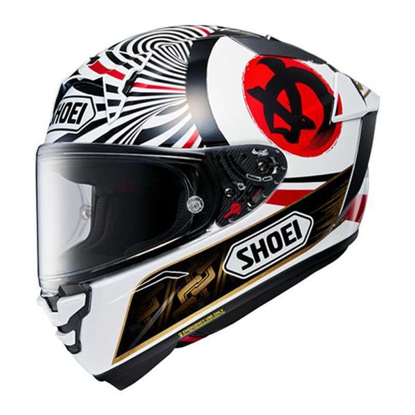 AA Designer Casque Shoei Casques complets Japon x15 Motorcycle Race Anti Drop X14 Cat Lucky Cat Red Ant Hiver Test