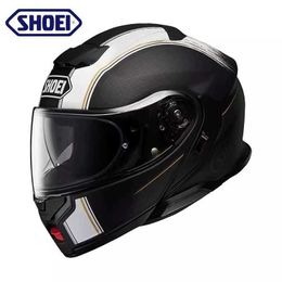 Casque de concepteur AA Shoei Casques complets japonais Original NEOTEC Casque de moto de troisième génération avec double lentille Croisière Découvrant