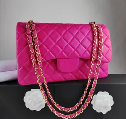 AA Hot Pink Designer Top Quality Quality Womens Designer Sac CF Classic Retro Retro Delicate and Soft Bag de sac à main