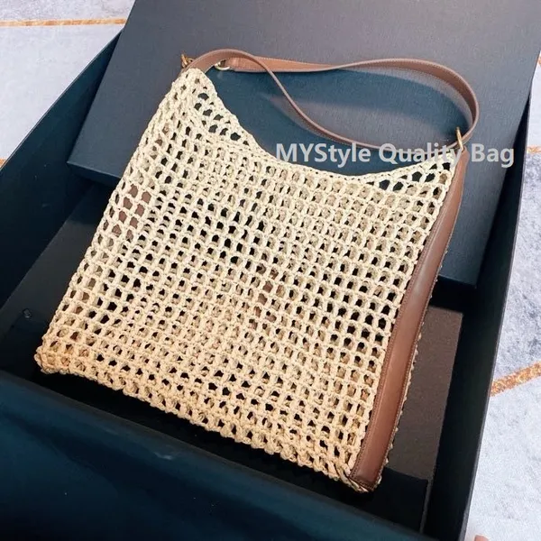 9A ICERA MAXI Large Tote Beach Designer Sacs Fashion Handsbag Travel Weekend Bags Women's Mens's Summer Pochette Holiday Woven Beach Sacs Paille Bolsa