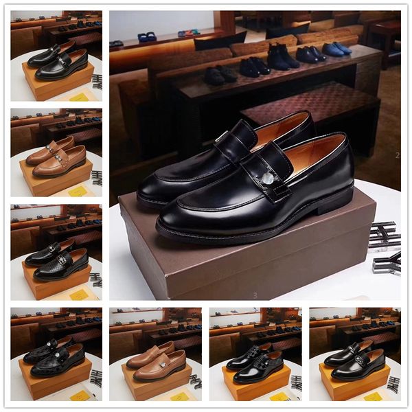 AA Oxford Zapatos para hombre Diseñador de cuero de Italia Oficina 2022 Zapatos de vestir elegantes Hombres Zapatos de hombre formales Chaussure Lujoso Homme Zapatos De Hombre A2