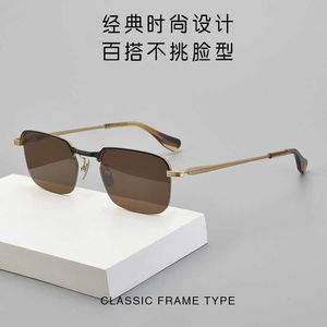 Aa Sungass of the Dita a Niche Style Business Dita avec les lunettes à demi-cadre à cadre mince à la mode et les lunettes de soleil Myopie