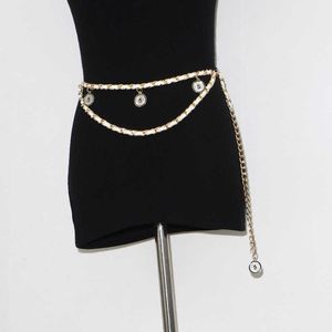 AA112 unk chaîne ceinture cercle dames alliage ceintures femmes métal femme ceinture pour robes mode coréenne taille sangle concepteur classique