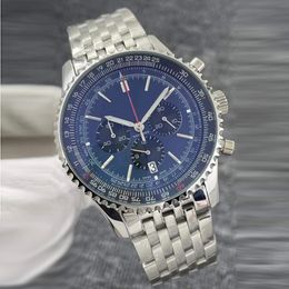 AAA 2024 Montres de luxe pour hommes entièrement en acier inoxydable Japon VK64 mouvement à quartz 5ATM montre-bracelet chronographe étanche montre de luxe2446