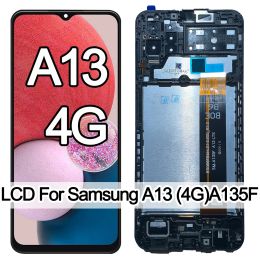 AAA 6.6 "LCD pour Samsung Galaxy A13 4G Affichage de l'écran tactile Remplacement de l'ensemble de numéros pour Samsung A13 LTE A135F A135B