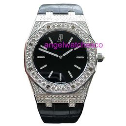 AAA AIAPIU Designer Unisexe Mécanique de luxe Mécanique de bracelet High Edition Watches Nouveau 18K Platinum Diamond Automatic Mechanical Watch for Women 15154BC