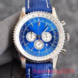 AAA B01 B20 BRETILTING Watch Navitimer Chronograph Quartz Movement Steel Limited Blue Dial 50th Anniversary Sapphire Watches Stoxuls ST 1821