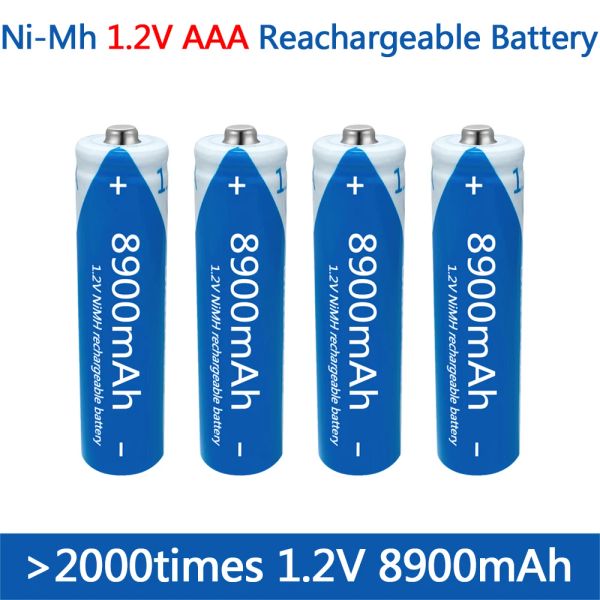 Batterie AAA 1.2V NI-MH Batterie AAA RECHARGAGE BATTERIE 8900MAH AA NIMH Batterie Remote Control Contrôle Small Van Electric Toy