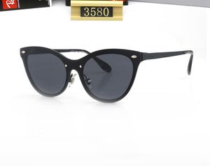 Gafas de sol de diseñador de AAA Mujeres Luxury plástico Sol Gafas Classic Retro Cat Eye Oculos Oculos Mujeres Gafas de sol de marca de lujo Gafas de sol de alta calidad 3580