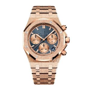 AAA Designer Watch Man Frost Gold Steel 15400 Men relojes Relojes AAA automáticos de alta calidad con caja de 41 mm Orologio Uomo impermeable Montres de Luxe 15410bc 26331BC