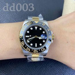 AAA Designer kijkt van hoogwaardige heren Watch Gmt II Luminous Montre de Luxe Black Dial 41mm 126710 Fashion Saffier Bioceramic Watch Suits Decoratieve SB006 C23