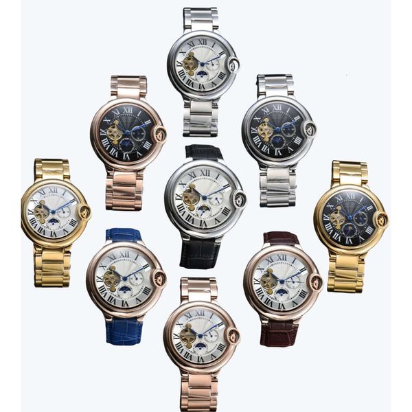 AAA Designer Watches Man Mens Watch 39mm Skeleton Dial Watches Womens Watch 35 mm Romedial Automatic Montres Mouvement Banda de acero de acero Papphire Montre de Luxe
