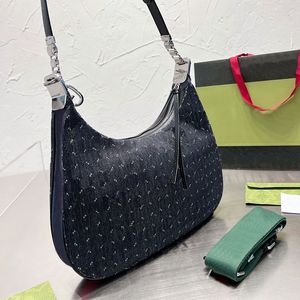 AAA Designes Femmes Attache Hobo Sac sous les aisselles Croissant de Lune Cuir de vachette Sacs à main Bandoulière Lady Toile Imprimé Sac à main à bandoulière Sacs à main Luxurys Designers Sacs