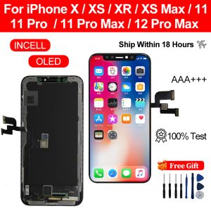 Affichage AAA +++ pour l'iPhone X XS XR XS Max LCD Affichage tactile Digitizier le numériseur pour iPhone 11 Pro Max 12 Pro 13 Mini