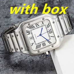 Reloj elegante AAA para hombre y mujer, correa de acero inoxidable, movimiento automático importado, resistente al agua