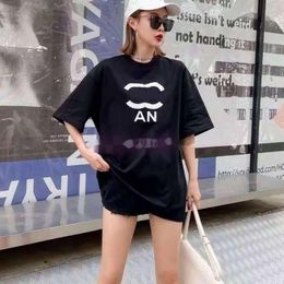 AAA Francia Camiseta para mujer París Ropa de moda C Canal de letras Impresión gráfica Pareja Moda Algodón Cuello redondo 3XL 4XL Camisa de manga corta Camisetas Tops Ropa 2024SS