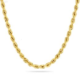 Aaa Gems 925 Zilver Bulk Diamond Cut 2mm 3mm 4mm Touwketting 24k Real Vergulde Ketting ketting voor vrouwen en mannen