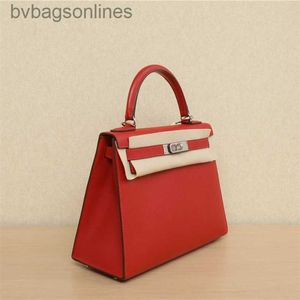 AAA HREMMS SACS HREMMS Designer Luxury Brand Original Brand Bags Womens Bag Keyy 28cm Epsom Le cuir Gravé Silver Budle Sac