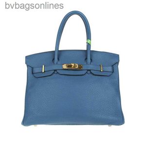 AAA HREMMS SACS HREMMS Designer Luxury Brand Original Brand Bags New Birkkis 35 Série Womens Handbag Fashion CowHude Sac