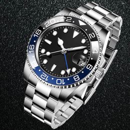 Aaa hoogwaardige herenhorloges 40 mm designer automatische horloges 2813 uurwerk super lichtgevend waterdicht saffierglas lens luxe horloge cadeau