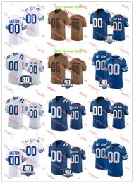 Andrew Ogletree Bernhard Raimann 2023 Jersey cousu sur mesure pour hommes jeunes 80 Jelani Woods 98 Robert Mathis 24 Lenny Moore 87 Reggie Wayne 34 Joe Perry Maillots de football