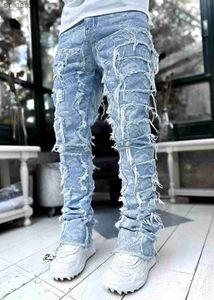 AAA Jeans Mens Designer Jeans pour pantalon Man blanc noir Revival Pants broderie Hip Hop Denim Pantalones 1268