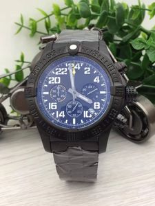 Hot Koop Sport Horloges Mannen Chronomaat Merel Horloges Mannen Zwart Rvs Horloge Kwarts Chronograph Horloge Mannen Jurk Horloges