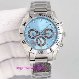 AAA Luxury Original Watch Automatic Menanical Bracelet Business Sapphire Wristwatch en acier inoxydable Montre de Luxe Boucle pliante 904L 3 cercles WO