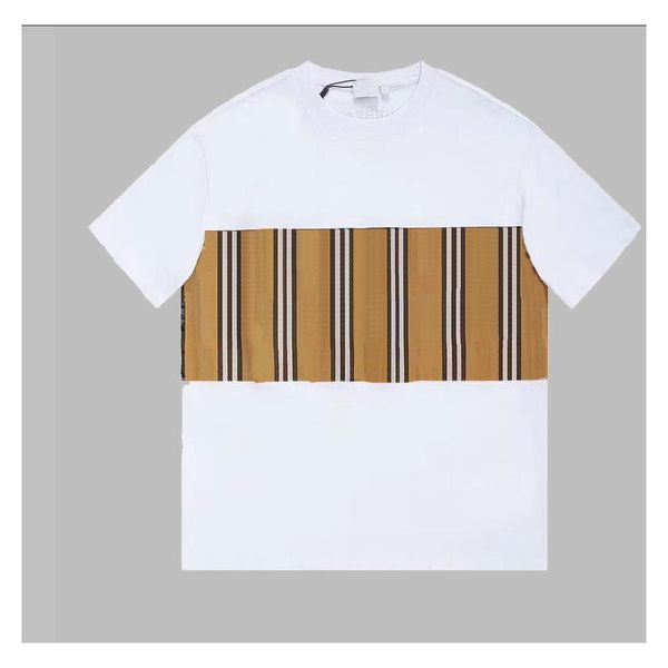 AAA Hommes T-shirts Mode Haute Qualité Vêtements À Manches Courtes Punk Lettre Stripe Hommes Femmes Amoureux T-shirts De Luxe Skateboard 100% Coton Chemise De Créateur Vêtements XS-L