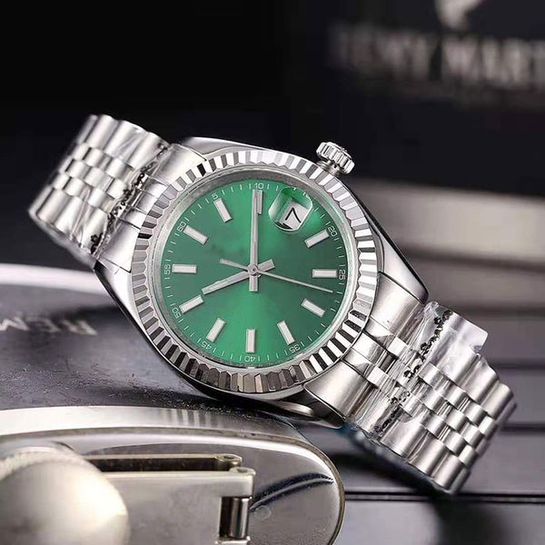 AAA Montre Homme 41mm 36mm Datejust Cadran Vert Homme Mouvement Automatique Boucle Déployante Montre-Bracelet Sport De Haute Qualité