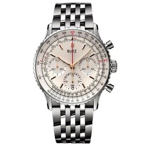 AAA herenhorloge quartz uurwerk horloges voor heren polshorloge 43 mm mode klassieke horloges roestvrijstalen behuizing