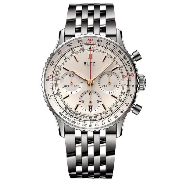 AAA montre pour hommes mouvement à Quartz montres pour hommes montre-bracelet 43mm mode classique montres boîte en acier inoxydable