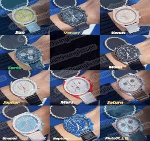 AAA Moon S Full Collection 11 Watch Brand Automatic Quartz Volledige keramische Men039S Ladies Waterdichte Luminous 60G Hoge kwaliteit 1056003