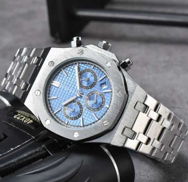 AAA nouvelle montre de mode hommes automatique mouvement à quartz étanche haute qualité montre-bracelet heure affichage de la main bracelet en métal simple luxe montres-bracelets populaires dhgate