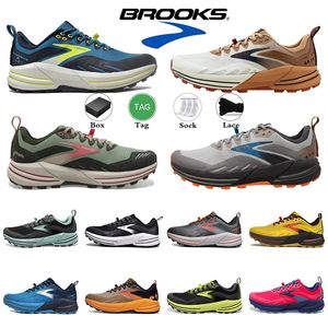 aaa + qualité Brooks chaussures de course Brook Cascadia 16 chaussures de créateur baskets pour hommes Launch 9 Hyperion Tempo triple noir blanc maille hommes femmes baskets de sport plates 36-45