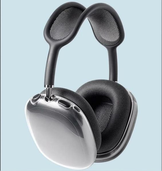 Qualité AAA + pour Apple AirPods Max ANC écouteurs étui accessoires étui intelligent sans fil Bluetooth casque pliable casque stéréo pour iPhone 15 pro 2 3 ACC