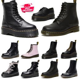 AAA Kwaliteit Luxe Designer Boots Vrouw Dr. Martens Dr Matrens All Blacks Pink Damesheren Dr. Martines Knie Boot Fashion Winter Sneaks Sneakers