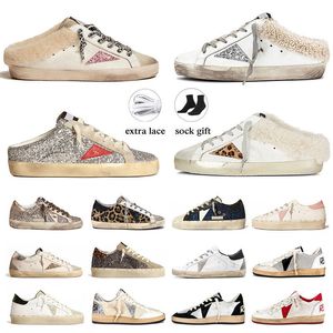 Golden Goose GGDB OG Dress Designer Shoes Men Women Sparkle White Red Glitter Pink Leopard Black Luxury 【code ：L】 Sneakers Trainers Big Size 46