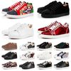 aaa+ Qualité Rouge Bas Chaussures Low Cut Platform Sneakers Hommes Femmes Luxurys Designers Bas Vintage Mocassins Fashion Spikes Party Luxury Casual Trainers