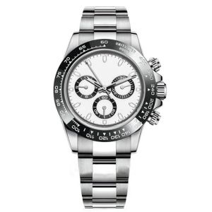 AAA Quality Silver Watch Automatische horloges Mechanische ontwerper Montre de Luxe 41 mm vouwen gesp geworden Gold hardlex waterdichte stopwatch polshorloge EW Factory horloge