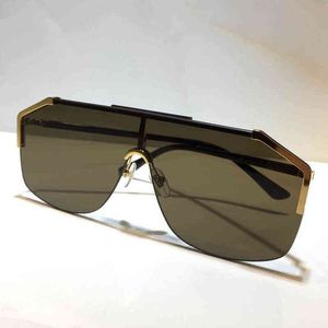 AAA zonnebril voor vrouwen en mannen unisex half frame coating lens masker populaire koolstofvezel benen zomer klassieke stijl met doos