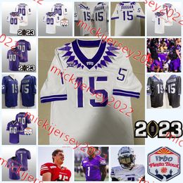 AAA TCU voetbalshirt 13 Dee Winters 98 Dylan Horton 79 Steve Avila 2 Chandler Morris 57 Johnny Hodges 29 Marvin Covington TCU Horned Frogs Jerseys