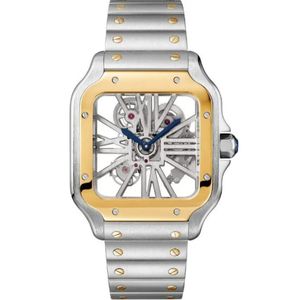 AAA Top Man Watch Designer Watch Mens Watches Squeleton Wrist Wristwarchs Quartz Wristwatch 40 mm en acier inoxydable Hardlex Glass Montre de Luxe