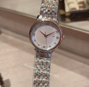 AAA Watch for Women Luxury Diamond Watch Classic Designer Watch Quartz Mouvement en acier inoxydable Mother of Pearl Dial Strap Dress Wiles Wrist Wrists 39mmluxu