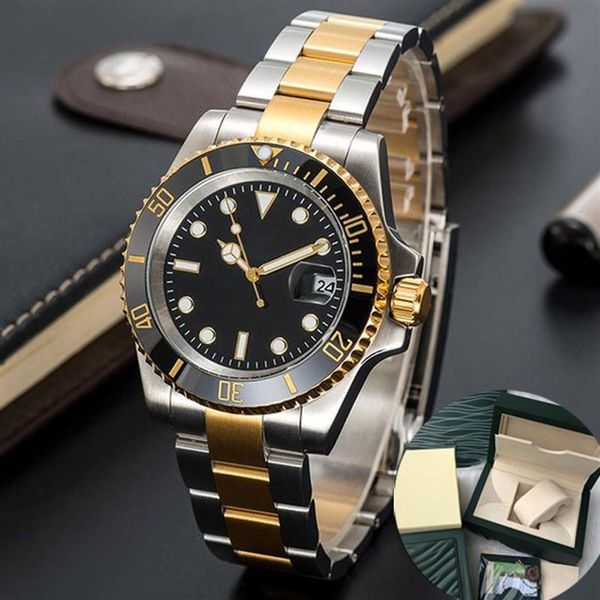 Relojes AAA Reloj de pulsera automático Relojes de cuerda para hombres 41MM Hebilla plegable Oro amarillo Impermeable Analógico Maratón Cronómetro Mech262e