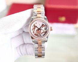 AAA montre femme montre homme 28mm mouvement automatique montre malachite cadran diamant verre saphir 904L acier inoxydable bracelet de montre présidentielle montres de couple de luxe