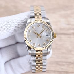 AAA Womens Watch Mens Watch 31 mm 28 mm Automatische 2813 Movement Watch Diamond Rise Gold Sapphire Sports eigenwind Montre de Luxe Watch Box paar horloges