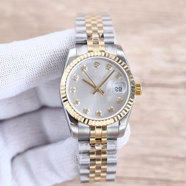 AAA montre femme montre homme 31MM 28mm automatique 2813 mouvement montre diamant montée or saphir sport montre à remontage automatique de luxe boîte de montre couple montres