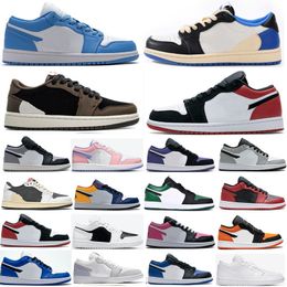 Jumpman 1 Chaussures de basket-ball OG Hommes Femmes 1S Noir Phantom Dark Reverse Mocha Chicago Lost Found Starfish Patent Bred formateurs baskets de sports de plein air