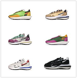 Hommes Vaporwaffle Waffle Chaussures Fragment Noir Blanc Nylon Royal Fuchsia Villain Rouge Tour Jaune Pale Ivoire LDWaffle Femmes Baskets